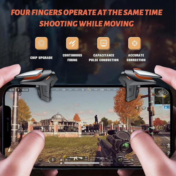 Pubg Mobile Game Controller Trigger, Ny telefon Game Controller Gamepad Joystick, Sensitive Aim & Shoot Triggers för Ios/android