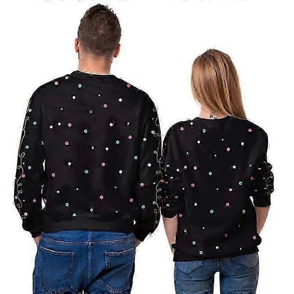 Festlige jule-T-shirts - Langærmet pullover til kvinder og mænd SB102-014 XXL