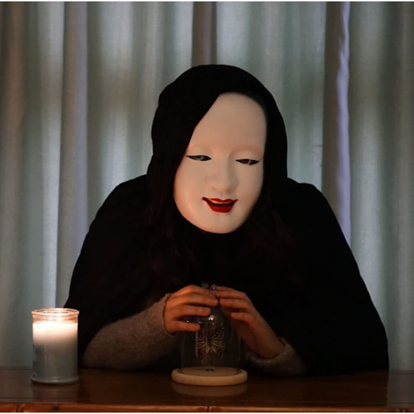 Harpiks Prajna Japansk Noh Cosplay Maske til Dekorativ Halloween Festkostume Holdbarhed ABS & Harpiks Plast Passer de fleste voksne ansigter