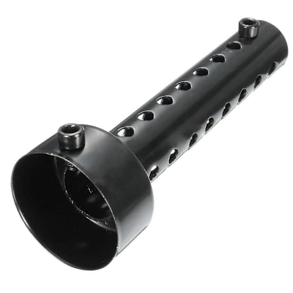 2x Universal Motorcykel Udstødningsrør Lyddæmper Db Killer Silencer 48mm Sort
