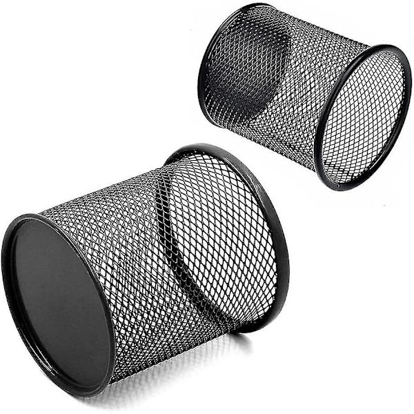 5 stk. kontor oppbevaring pennholder, penn blyantkopp, mesh blyantpotte, mesh skrivebord