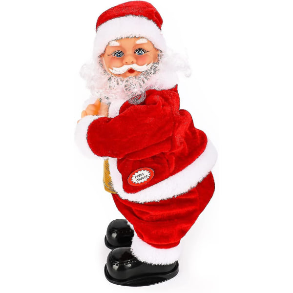 Elektrisk swing Hip Santa, musikalsk Santa Legetøj Batteridrevet syngende og dansende julemand