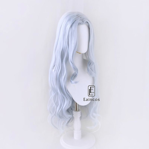 Anime My Hero Academia Eri Cosplay Paryk Kvinder Lang Løs Bølge Parykker Blå Grå Blandet Varmebestandig Syntetisk Hår Eri Wig