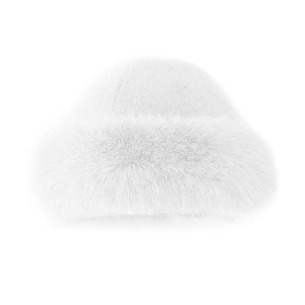 Fluffy Plys Spandhat Varm Vinter Tyk Fiskerhat til Kvinder ☃ Kold L0O1 White One size