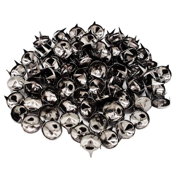 200 st 12 mm metallkoniska nitar klor spikar för väskor kläder hattar