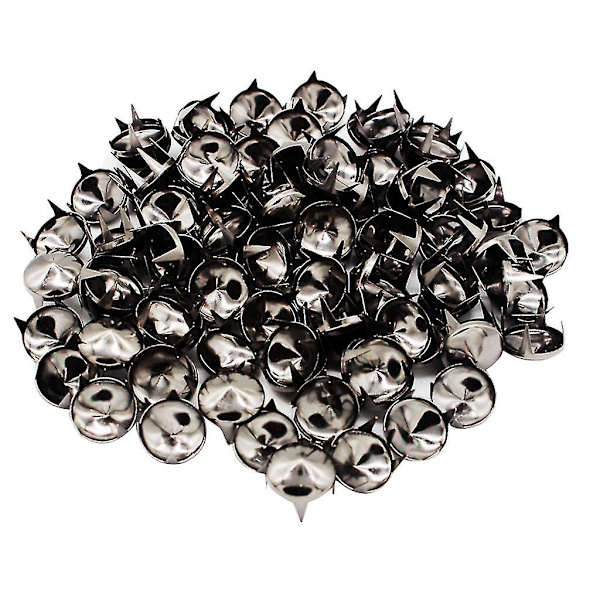 200 stk. 12mm Metal Cone Rivets Claw Studs Prong Til Tasker Tøj Hatte
