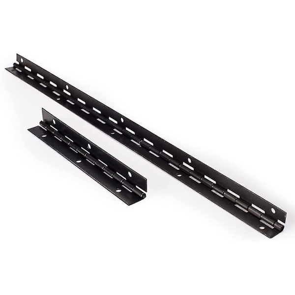 2-pack piano gångjärn i metall, 153x26mm långa 270 graders öppningsgångjärn tjockt järn svart möbelgångjärn med hål och skruvar Auspicious