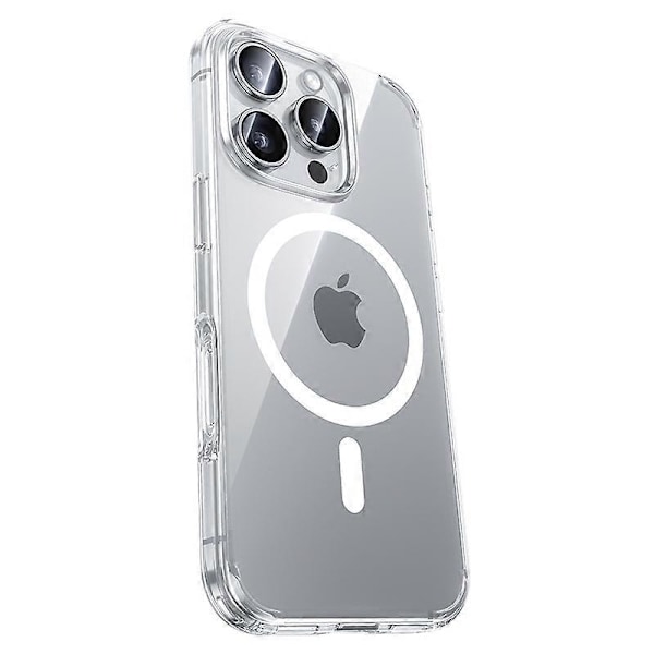 BENKS Magnetiskt Skal för iPhone 16 Pro Max Kompatibelt med MagSafe PC+TPU Transparent Telefonfodral
