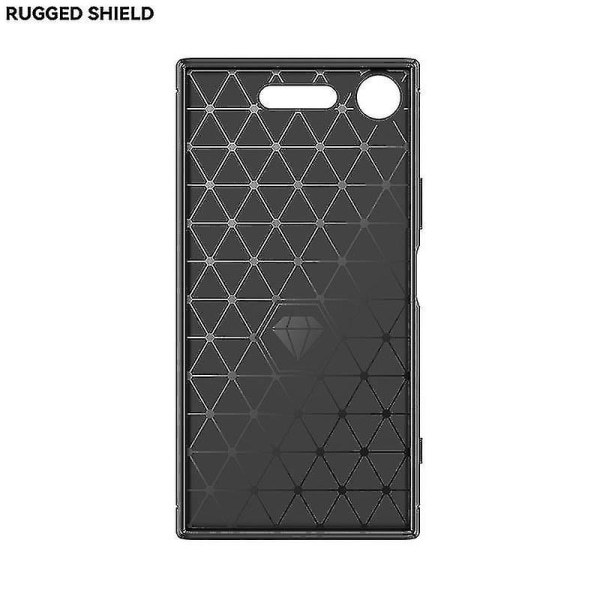 Kompatibel med Sony Xperia Xz1 Compact Carbon Fiber Phone Cover Silikon Mjukt Case Cover