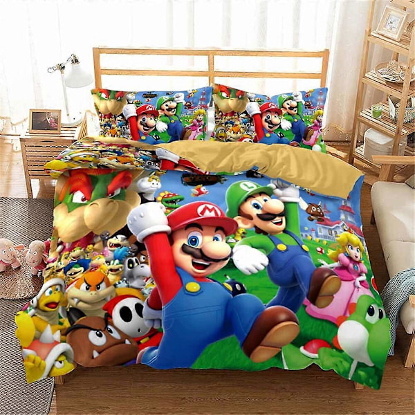 v3203 Sängkläder Påslakanset Super Mario Sängkläder IU3203 200x200cm 78x78in