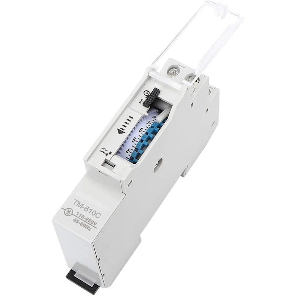 Rail Time Switch Intelligent Din Rail Timing Control Switch Timer Relay Tm610c 220v Til Gadebelysning