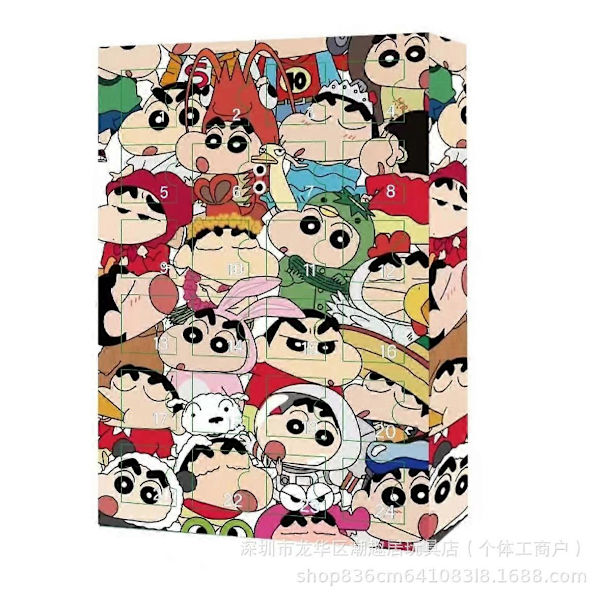 Halloween-kostymer 2024 Nya Crayon Shin-chan Överraskningsblindbox Semestergåva Nedräkning 24 Kalender Blindbox Rolig Blindbox A159