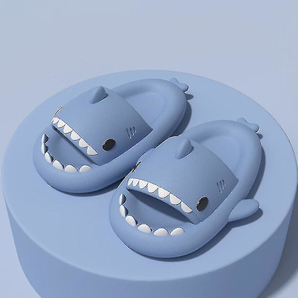 Hai Slippersit, liukumattomat suihkutossut, pehmeät kesäsandaalit tytöille ja pojille, uusi Z blue 34 35