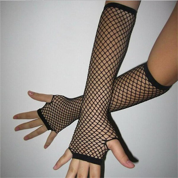 Nye Fashion Neon Net Handsker Fingerless Leg Arm Manchetter Fest Kostumer Kvinder Sexet Smukke Arme Varme