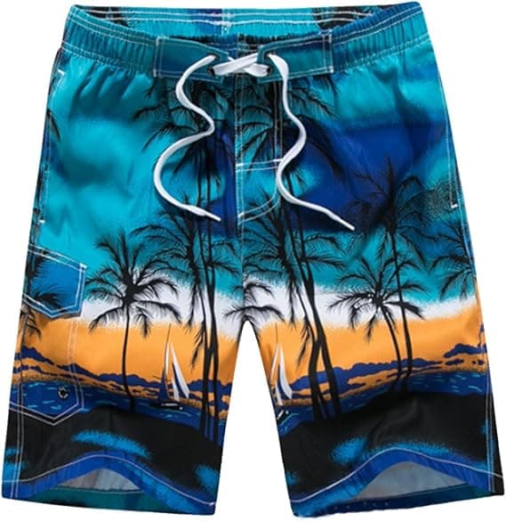 Badeshorts til mænd, surfshorts, plus size med netforing