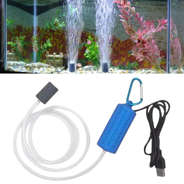 Aquarium Mini Air Pump Fish Aquarium USB Oxygen Fan Ultra Quiet Save Ya FX