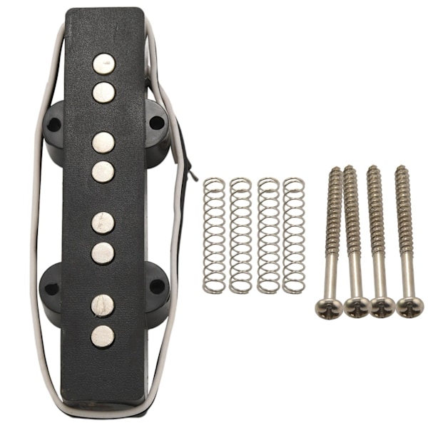 Pro Elektrisk Bas Öppen Typ Ljudlös Stall Pickup För 4 Strängar Jazz Bas Jb Stil, Svart 92x18.3mm