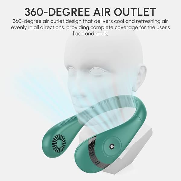 Halsventilator USB Genopladelig Personlig Ventilator