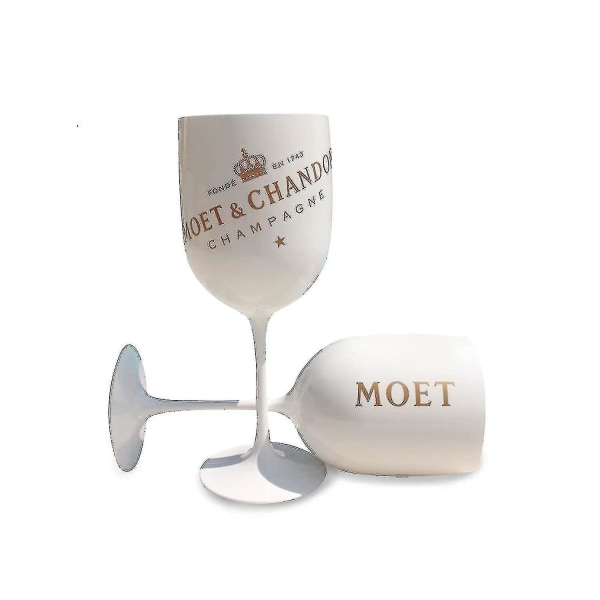 2 st vita champagneglas för Moet plast champagneglas cocktailglas vinglas bägare vinglas champagneglas för fest