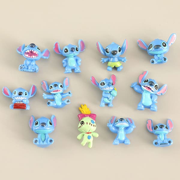 12 stk. Stitch figurdukker Anime Action Figur Model Legetøj-FY-