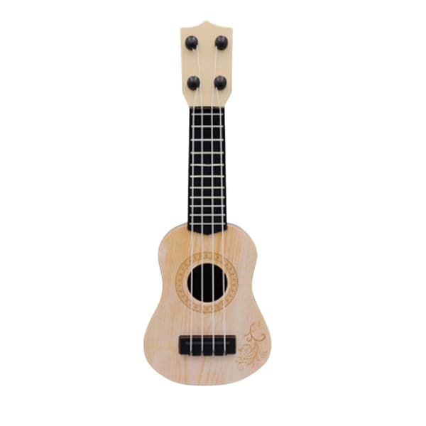 Barnens leksaks-ukulele gitarr musikinstrument lämplig för barn Beige