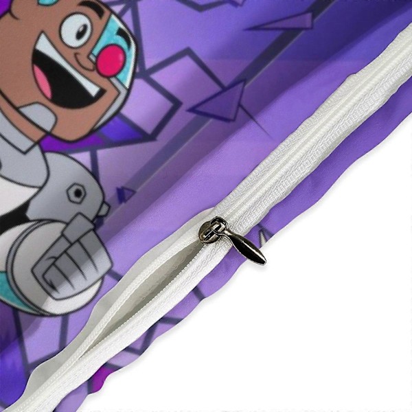 x314 Teen Titans Go 3-delt sengetøjssæt Varmt og behageligt blødt dynebetræk sengetøjssæt med 1 dynebetræk og 2 pudebetræk til soveværelse b314 135x200cm 53x78in