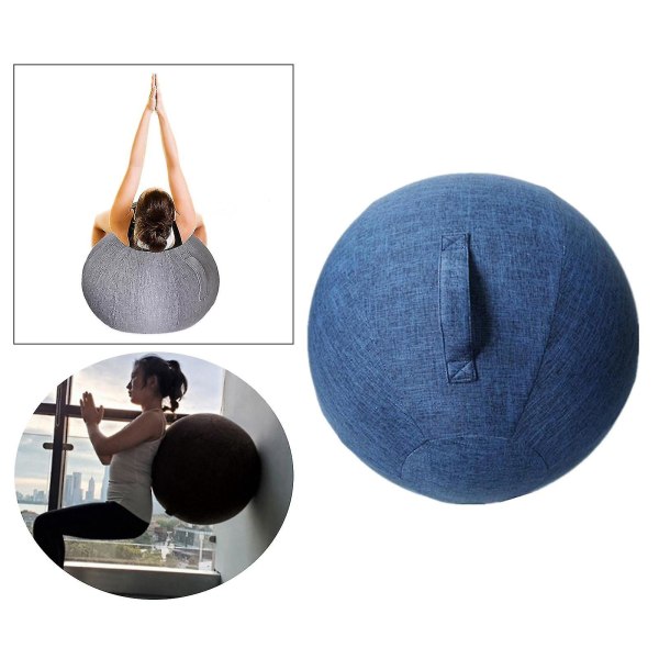 Otwoo Sittsäckstol Överdrag Yogabollar Wrap Skyddsfodral Skydd Mörkblå