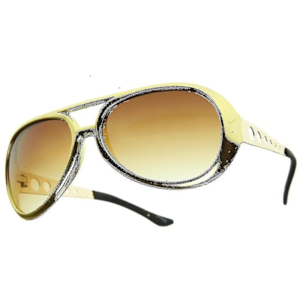 Suuret Elvis King Of Rock Roll Tcb Aviator -aurinkolasit Gold