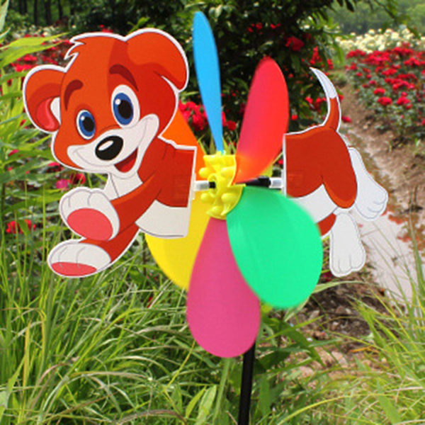 Vindmølleleke søt DIY PVC barn vindspinner for gaver BoSaiD Ladybug