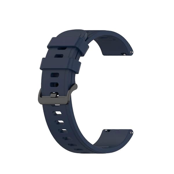 For Garmin Forerunner 55 20mm ensfarget myk silikonklokkerem Midnight Blue