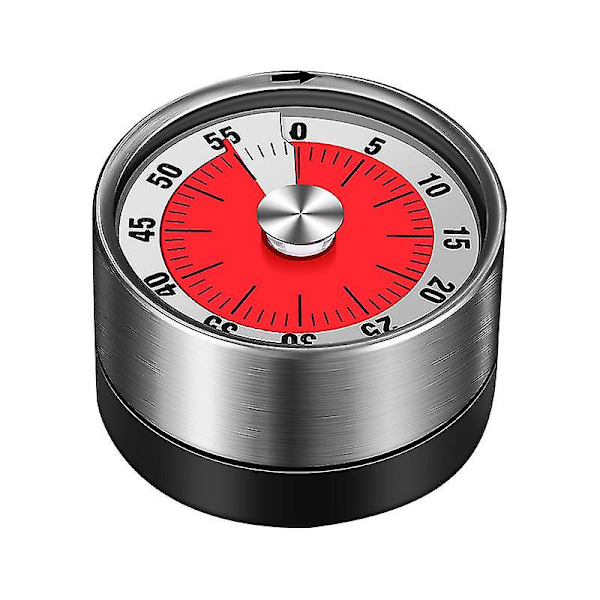 Kitchen Timer, Chef's Cooking Timer Clock With Loud Alarm, Mechanical - Magnetic Background, No Batteries Required, Delicate