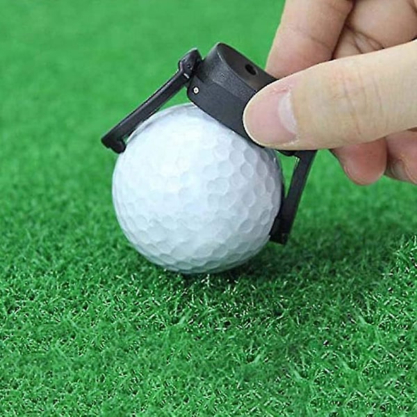6 stk. golfboldopsamler, foldbar golfboldopsamler klo suger på puttergreb black