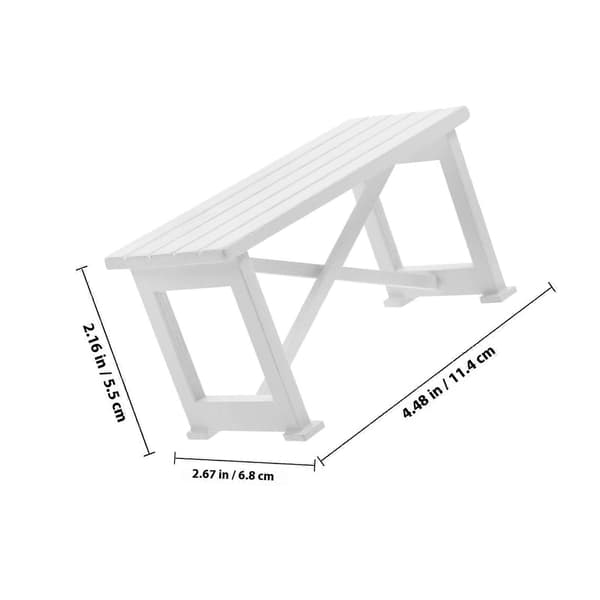 Miniature bord træ dukkehus møbler til indretning mini terrassebord
