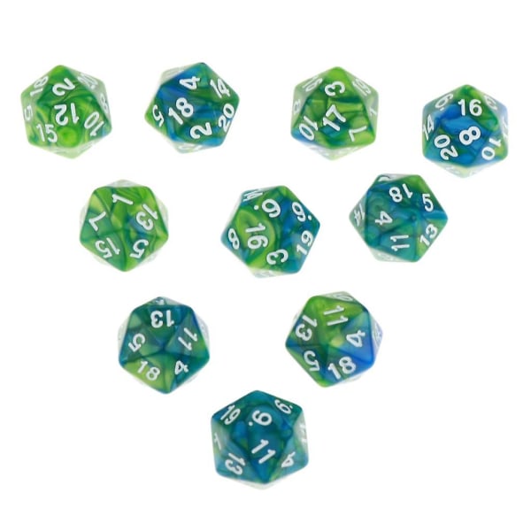 20-delad polyhedral tärningssats för Dungeons and Dragons-brädspelspresent