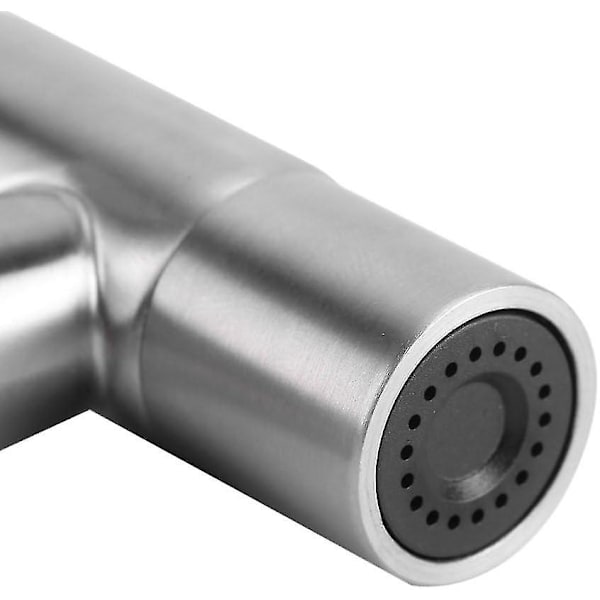 Håndholdt bidet dusjhode i rustfritt stål for toalett, baby klut bad bleie dusjhode dusj vann spray erstatningshode for kjøkken og bad