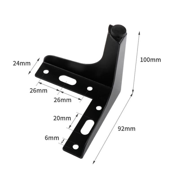 8 stk sorte møbelben i metal, 10 cm sorte sofaben, moderne møbelben i metal til sofa, bord,