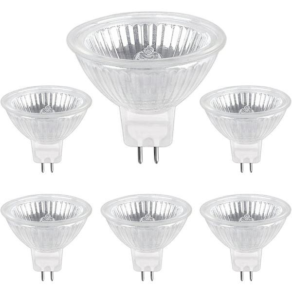 Halogenpære Gu5.3 35w 12v, 400lm Varm Hvid 2700k Dæmpbar, Halogen Spotlight Pære Mr16, Pakke Med 6