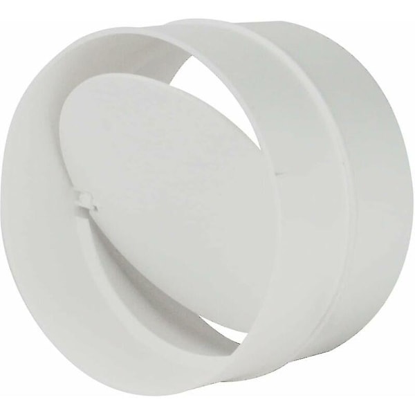 100mm Tilbagevendende Rørforbindelse PVC Hvid Rundt Gitter