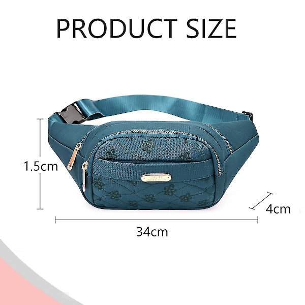 Fanny Pack, Sport Lätt Midjeväska Väska, Herr Dam Bumbag, Löpning Vandring Resor green