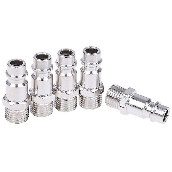 5pcs Euro Air Line Hose Fitting 1/4" Quick Release Air Compressor Connector Shytmv