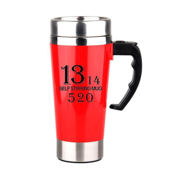 Automatic Stirring Electric Lazy Mixing Cup Self Stirring Coffee Mug-1314 Red