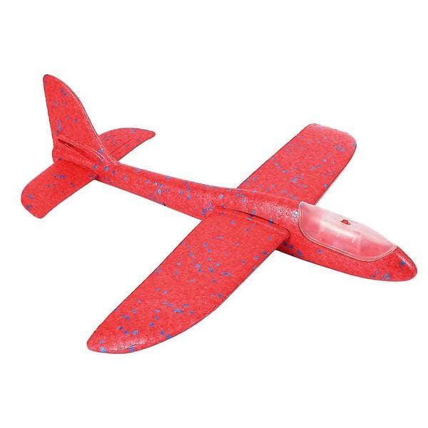 48 cm Håndkast Lysende Flyvende Svævefly Legetøj Selvlysende Skumflymodel LED-blink