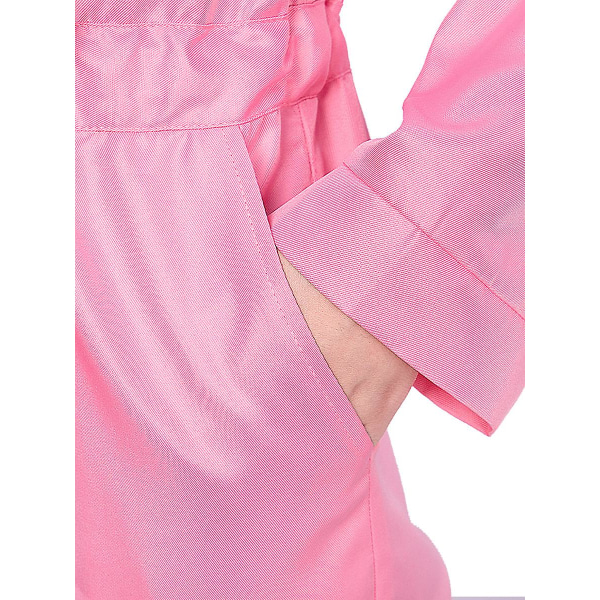 Halloween-tytön roolipeliasu, koulun vaaleanpunainen haalari jumpsuits M