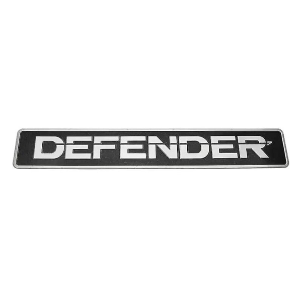Alumiiniseos Defender -logo Auton etumerkki Tarra Takaluukun merkki Tarrat Land Rover Defender 90 110 Tarvikkeet black