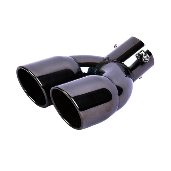 Exhaust Pipe Double Outlet Exquisite Workmanship Stainless Steel Curved Exhaust Pipe Tail Muffler Tip For Car