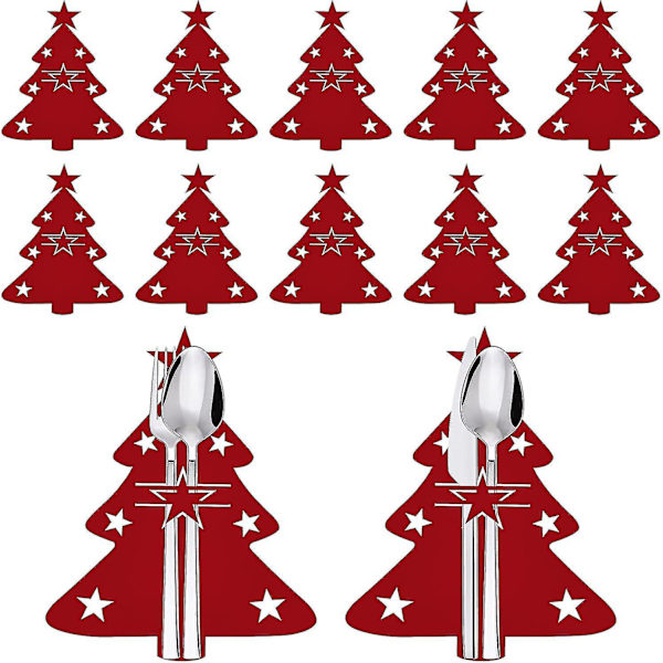 Julgran Bestickhållare Jul Silverware Hållare Set