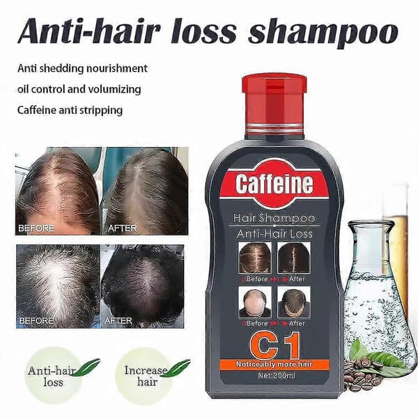 Kofeiini hiustenlähtöä estävä shampoo - 200 ml