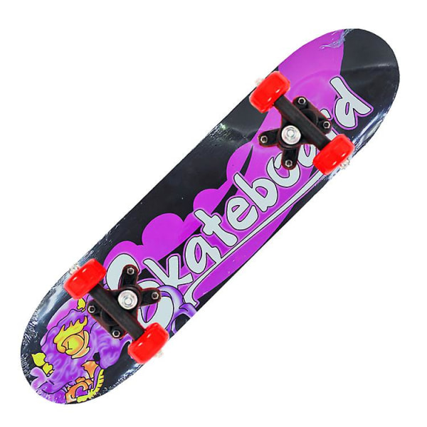 Blessed Purple Dragon Pattern Children's Cartoon Four-wheel Skateboard