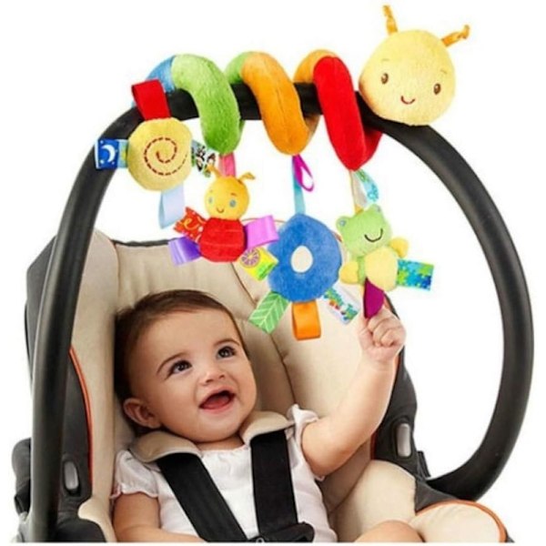 1 stk. Spiralformet Babyleke Barnevognstilbehør for Sprinkelsenger og Barnevogner Plysjleker Bursdagsgaver - WELLNGS