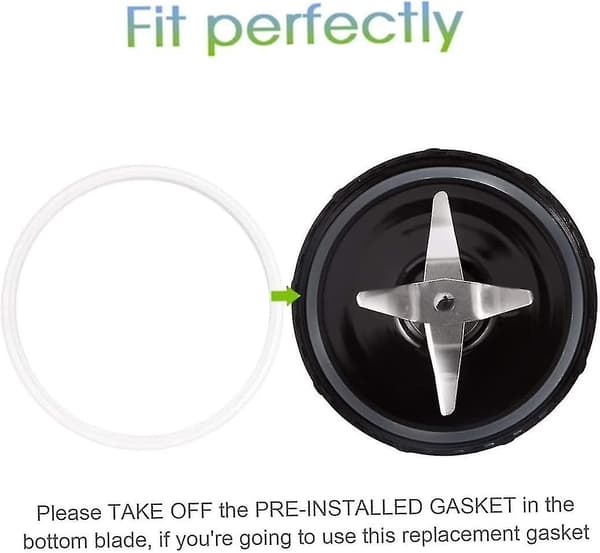 Reservedele til blender - Udskiftningsdel til Magic Bullet - Farverig Magic Bullet reservedel (sort) 1 stk.